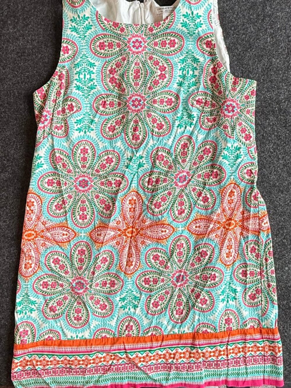 London Style Collection Size 16 Paisley Floral Resort Shift Dress